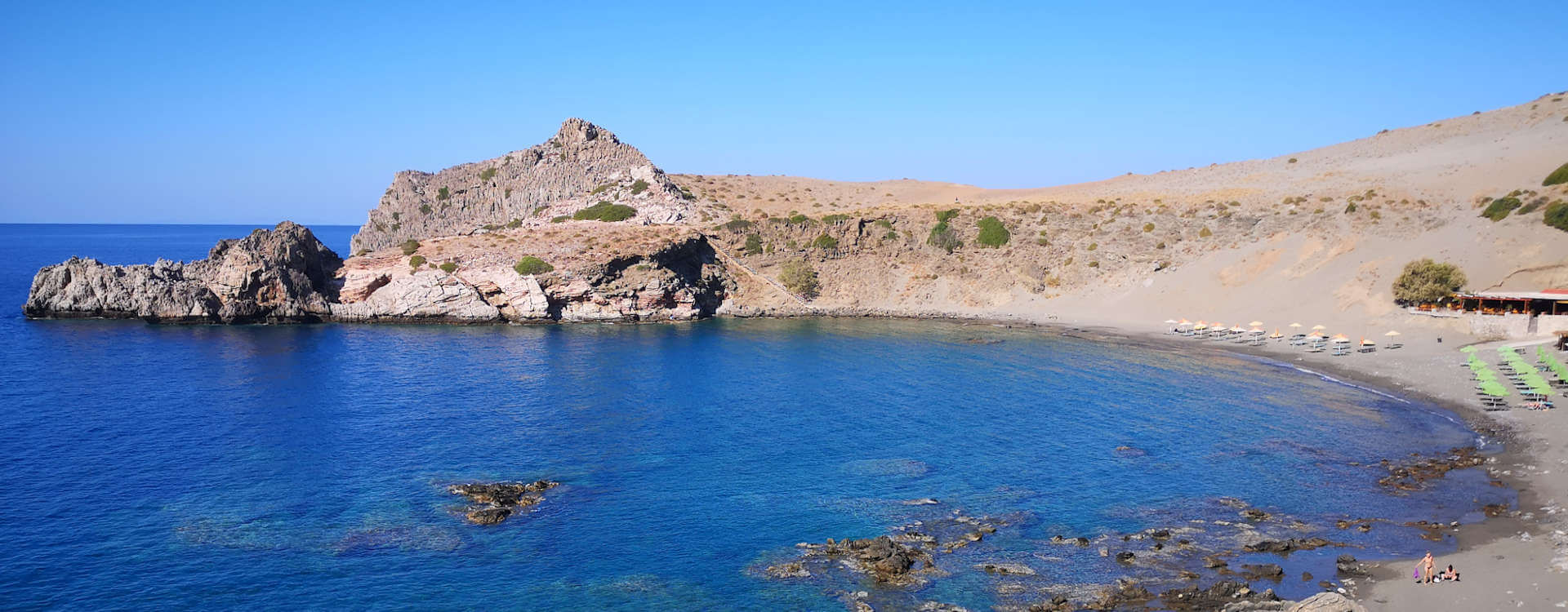 Agios Pavlos beach home of Yoga Rocks retreat Crete