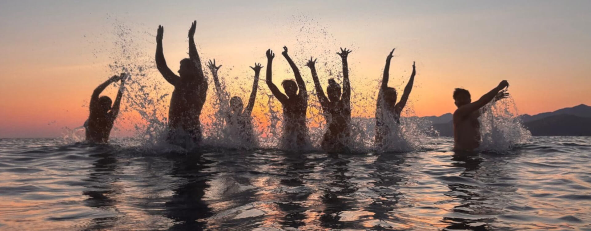 Stunning sunset waters at Yoga Rocks Crete