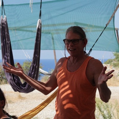 David Williams yoga rocks Crete