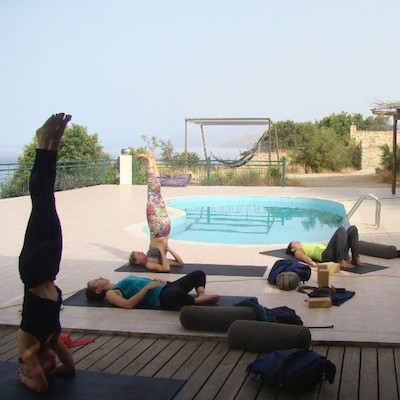 inverted poses yoga retreat
