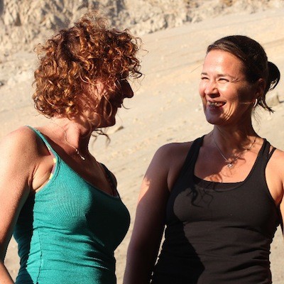 alison and sabine on yoga retreat