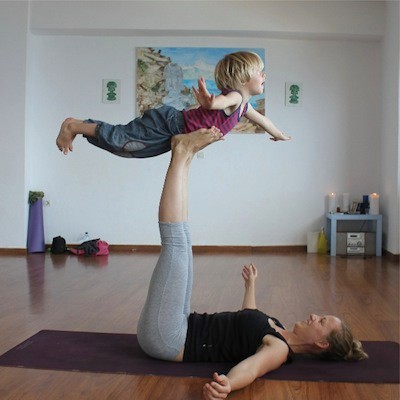 mini acro yoga at yoga rocks