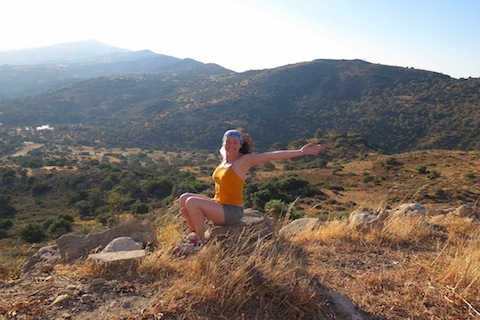 Sun salutation Crete 2015