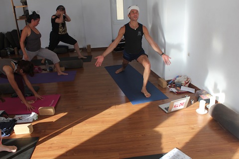 Patrick Shuk Ram Das Yoga Class Crete