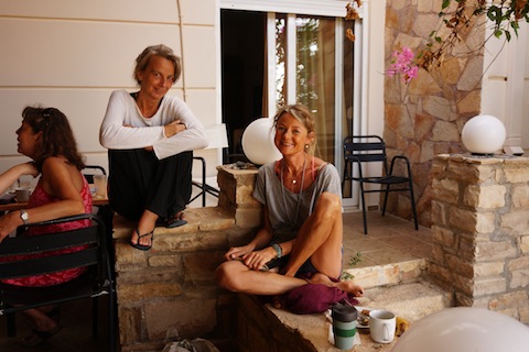 Tea Break on Sky Yoga Retreat Crete