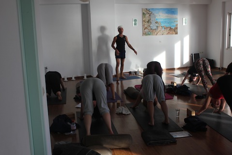 Yoga Class on Retreat Crete Patrick
