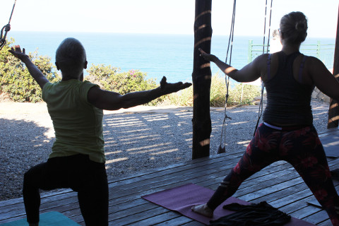 utthita parsva konasana with Coral Brown