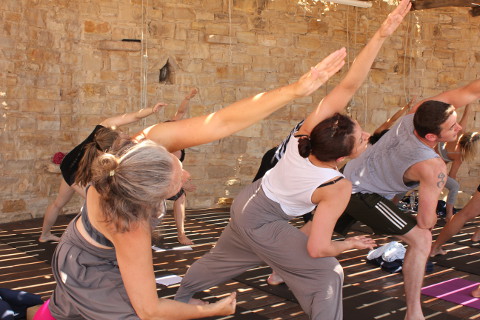 Parsva konasana yoga holiday Crete