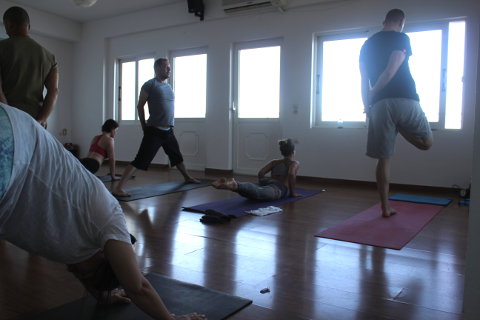 First and second series on yoga retreat, Crete
