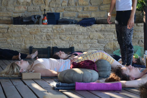 Savasana at Yoga Rocks, Crete