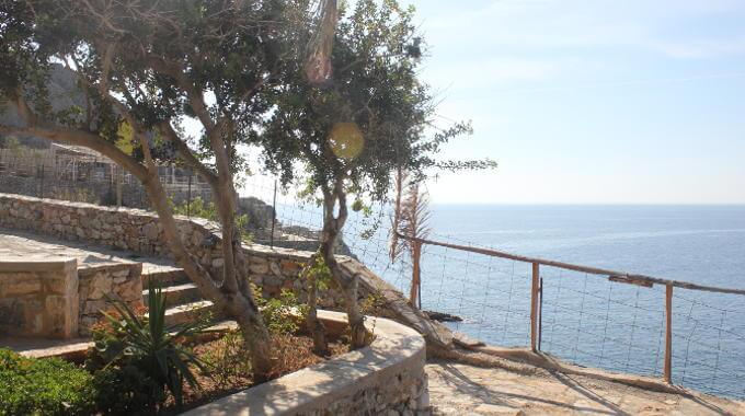 The path to the sea from Yoga Rocks retreat at Agios Pavlos