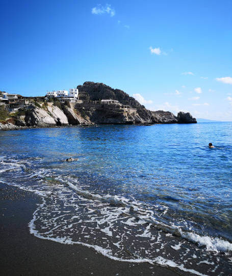 Agios Pavlos beach below Yoga rocks Crete Greece