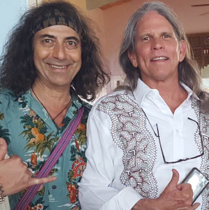 Danny Paradise and David Williams both love coming to teach at Yoga Rocks Crete