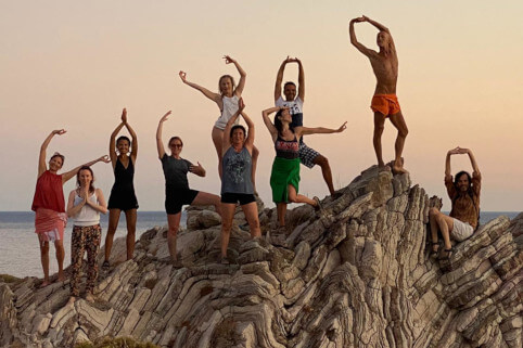 Anastasis and his happy retreat group