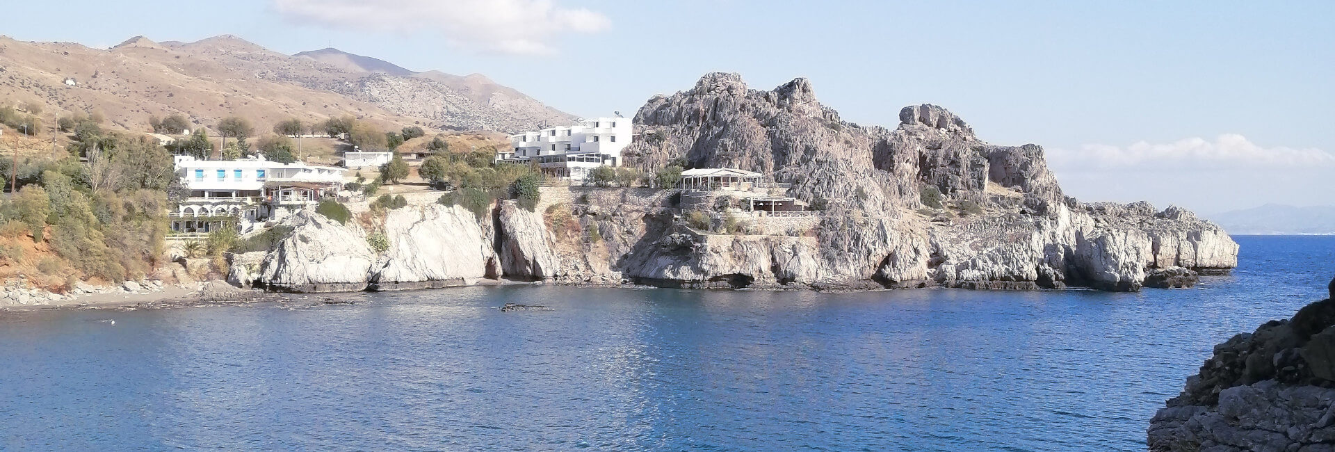 View to Yoga Rocks from the other side of the bay