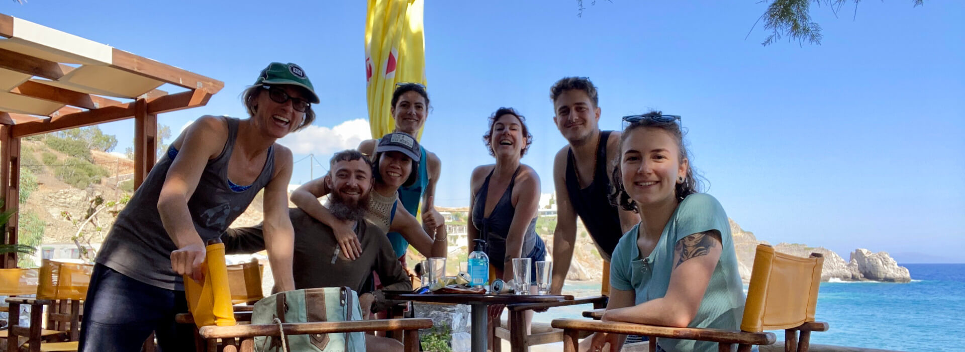 The team at Agios Pavlos beach and beach bar