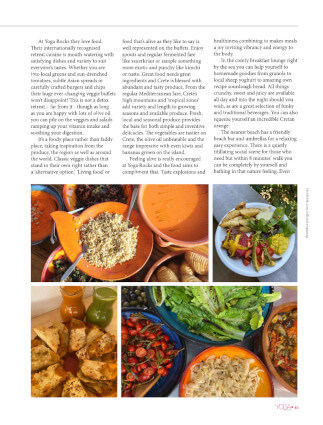 Yoga Magazine with Yoga Rocks food